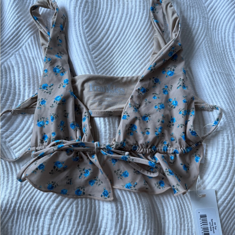 Frankie's Bikinis Floral Bikini Top
